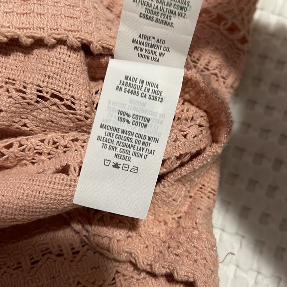 NWT- Aerie - M & XL. Crochet Knit Crop Top - Picture 4 of 5